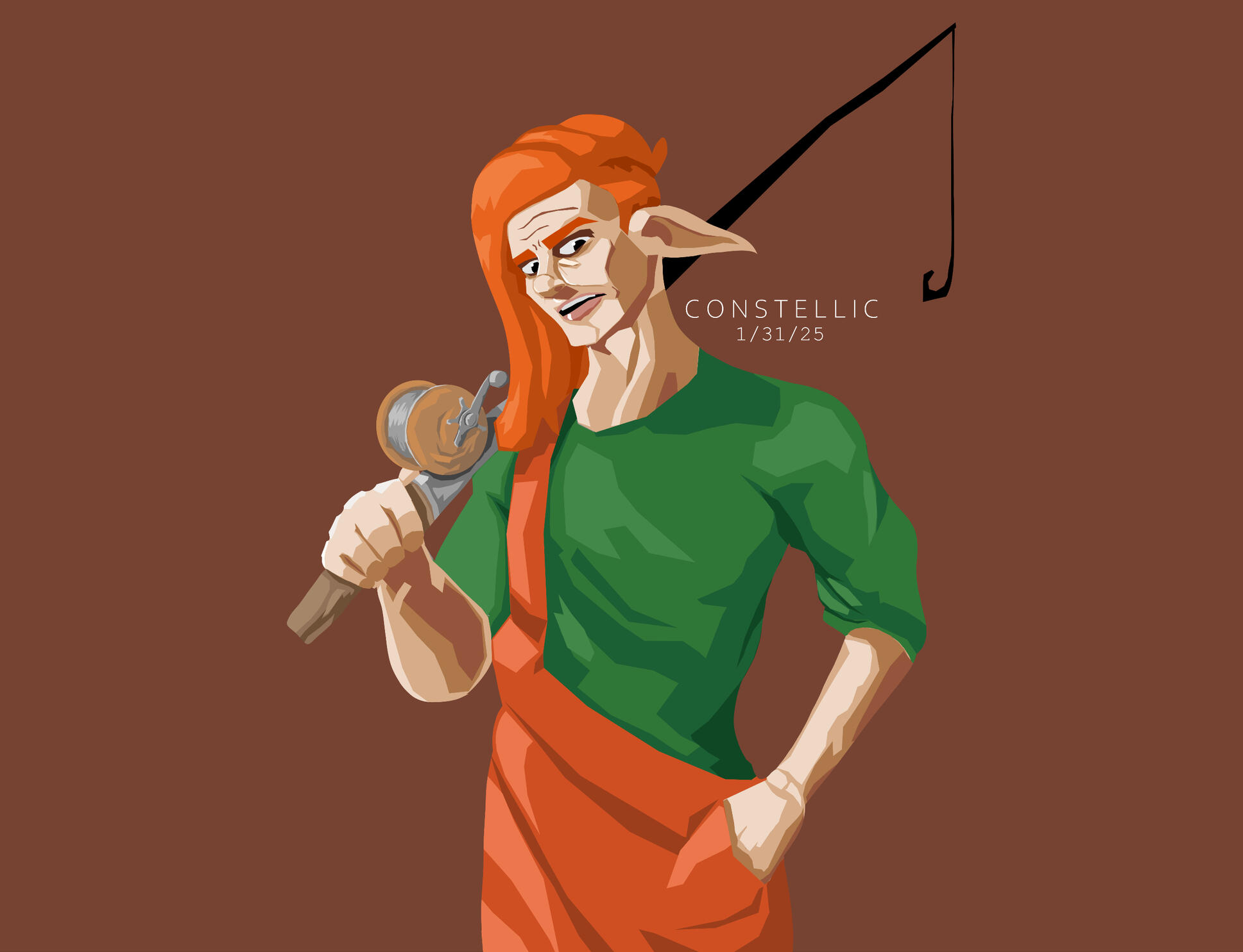 Bluegills in the style of Dredge